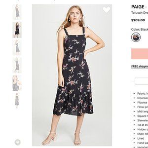 PAIGE Tolucah Midi Dress - Brand New with Tags